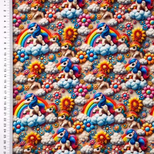 Økotex bomulds jersey, Rainbow love